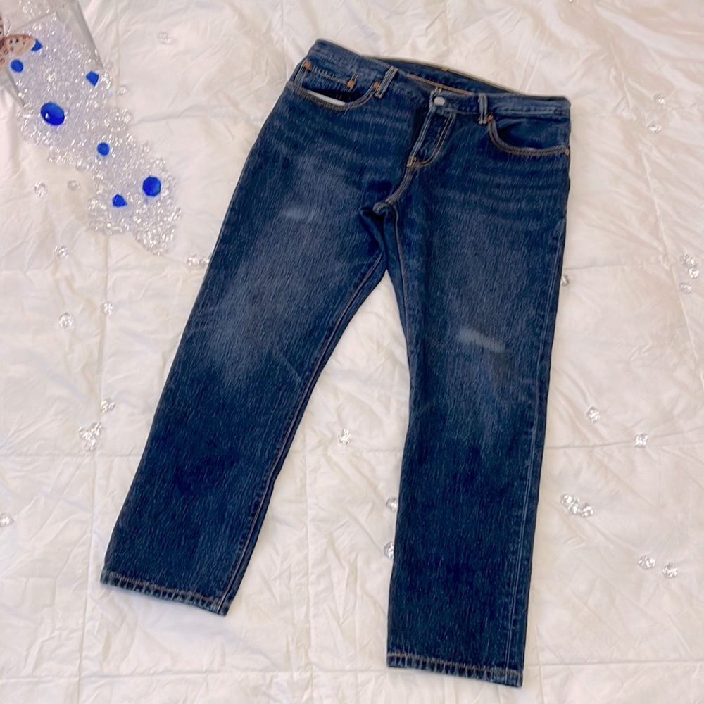 Original Levi’s 501 CT W30L32 Soft Cotton, Dark Denim, straight, ankle. Nice!!!